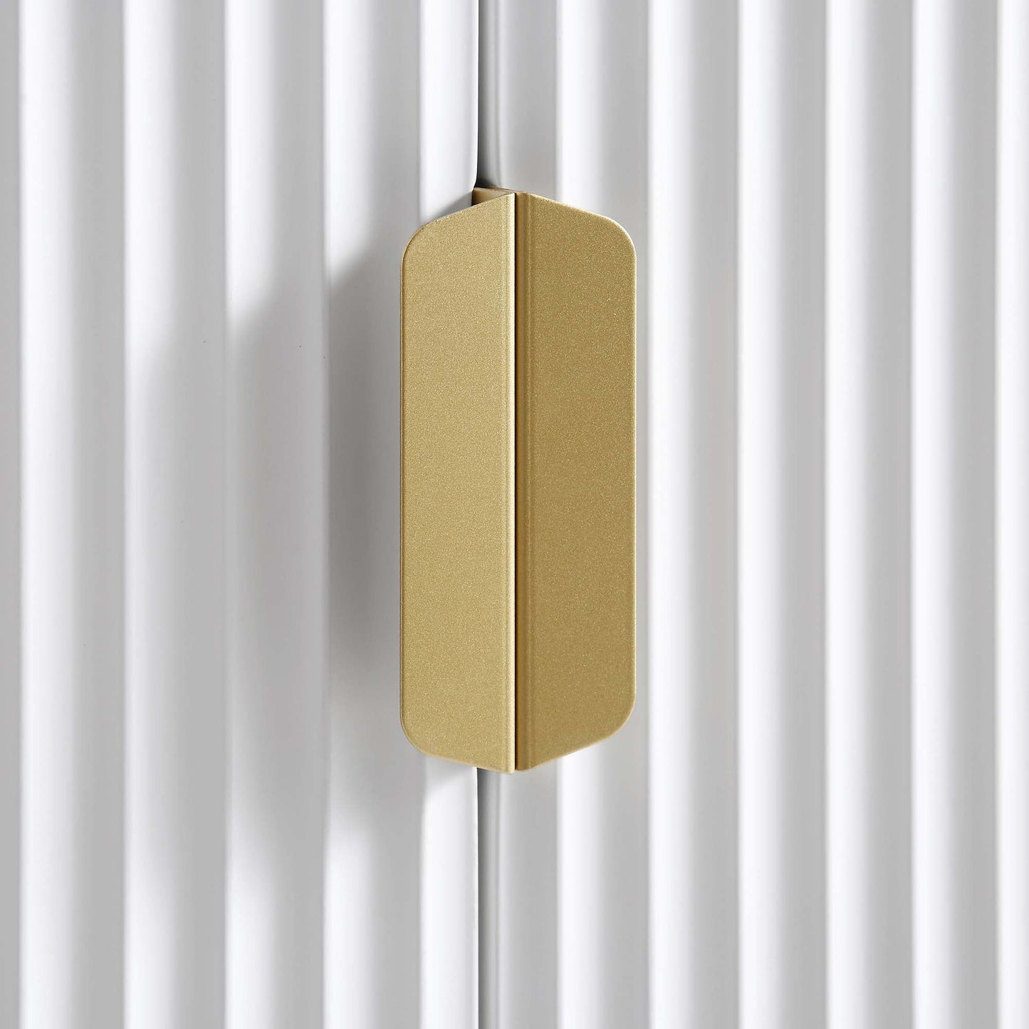 Richmond Ridged Double Wardrobe with Drawer, Matte White