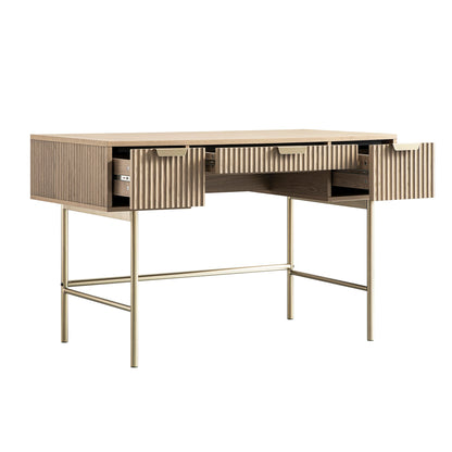 Richmond Ridged Dressing Table, Light Ash