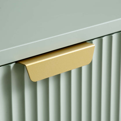 Richmond Ridged Dressing Table, Matte Sage Green