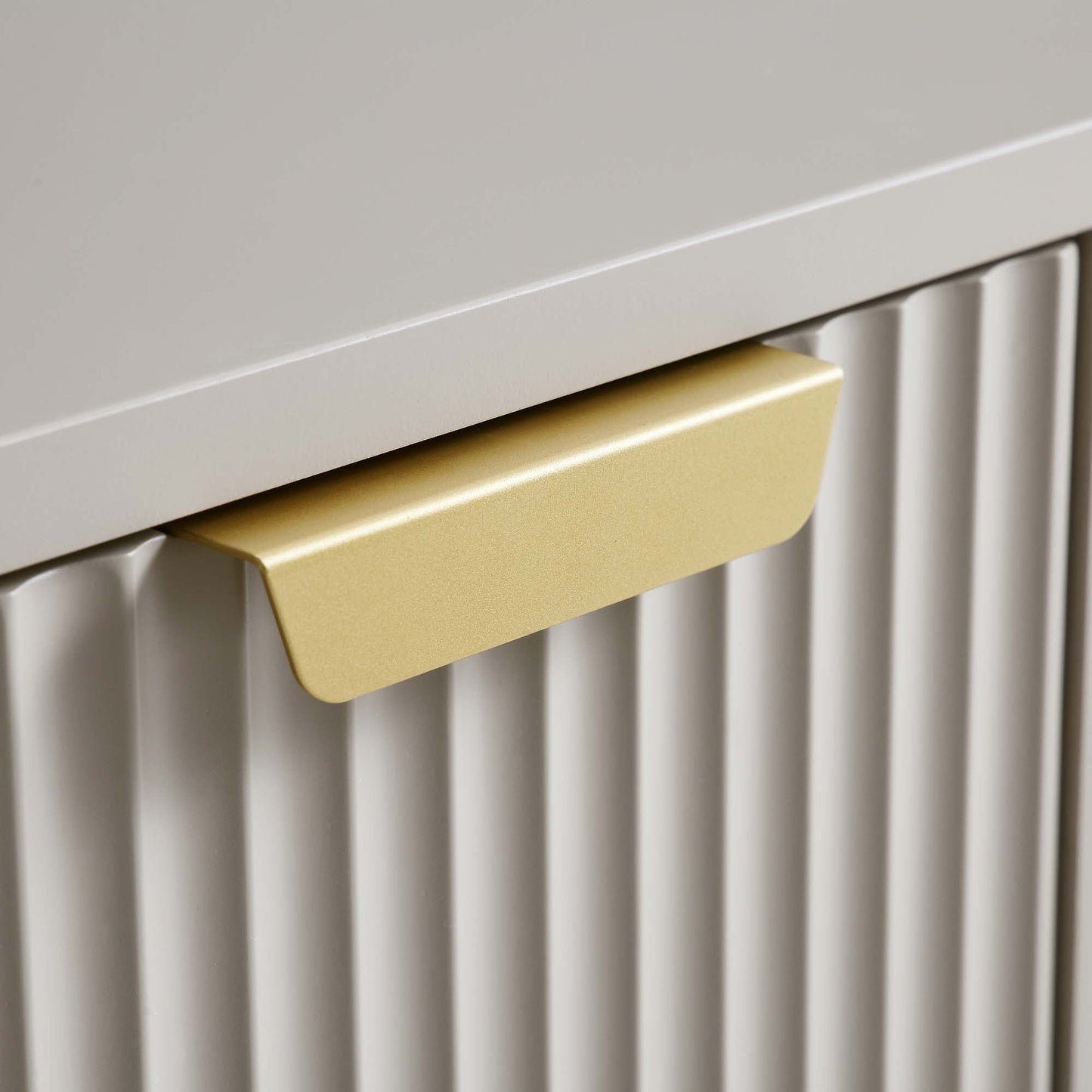 Richmond Ridged Dressing Table, Matte Taupe