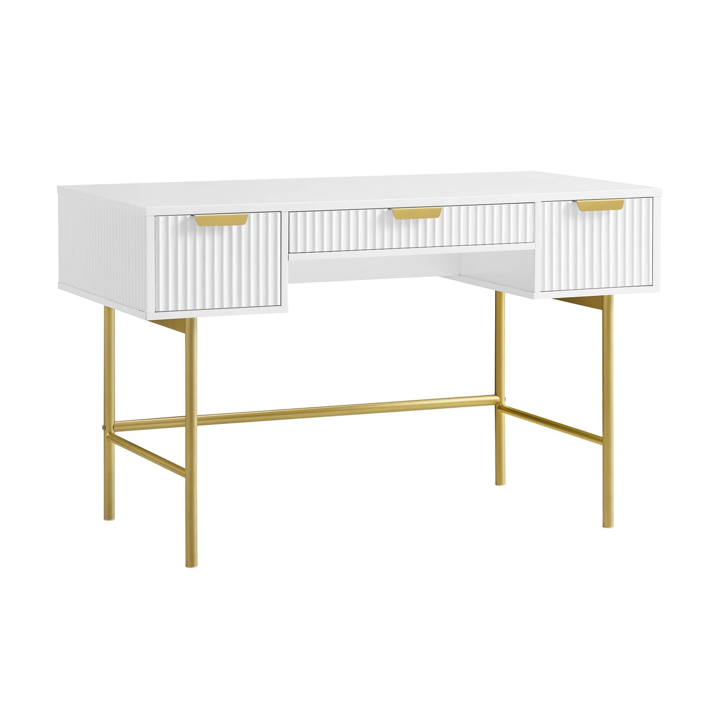 Richmond Ridged Dressing Table, Matte White