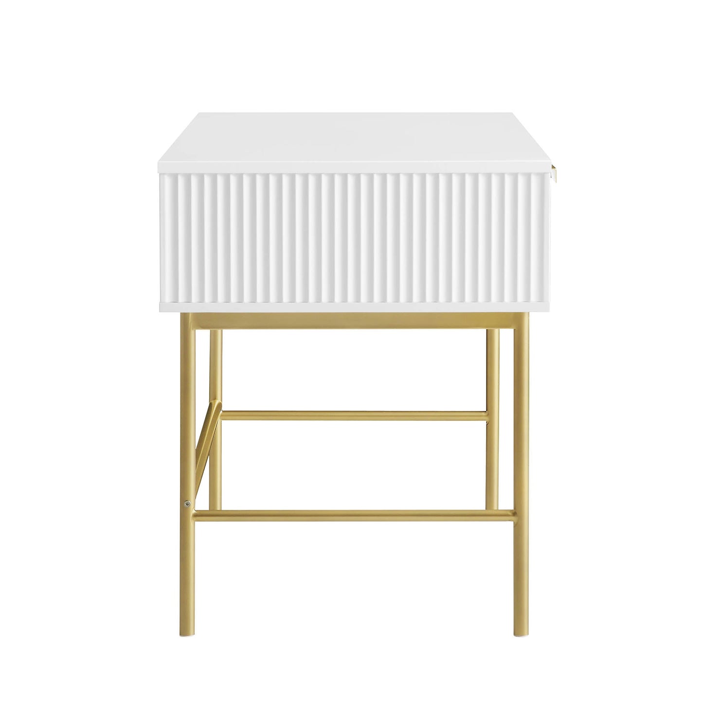 Richmond Ridged Dressing Table, Matte White