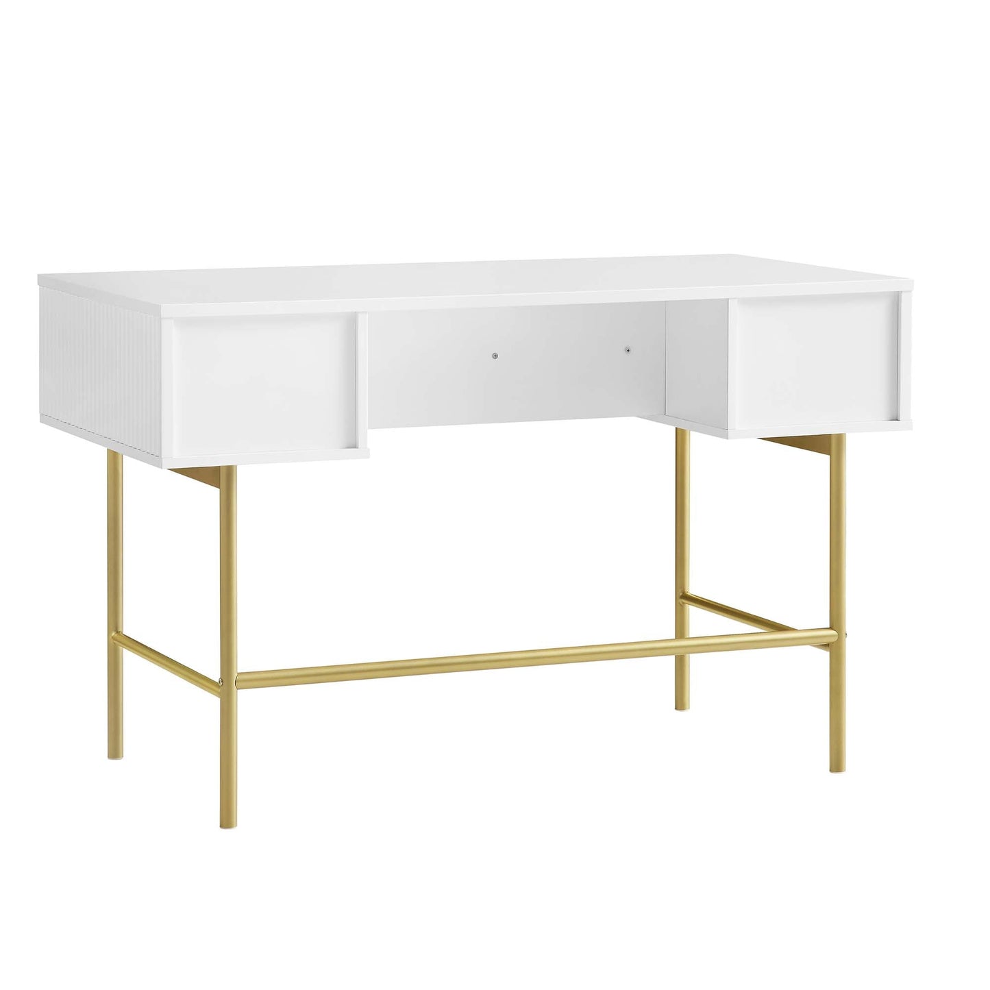 Richmond Ridged Dressing Table, Matte White