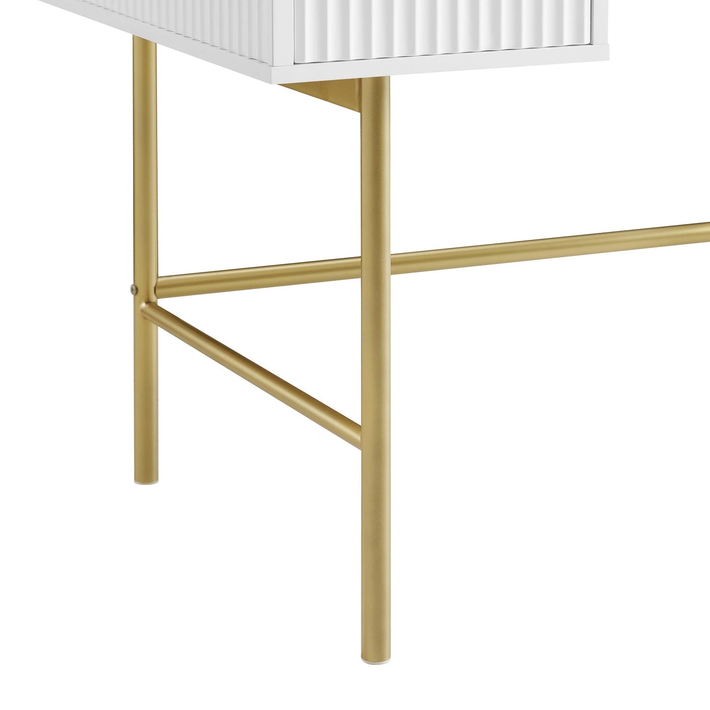 Richmond Ridged Dressing Table, Matte White
