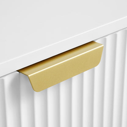 Richmond Ridged Dressing Table, Matte White