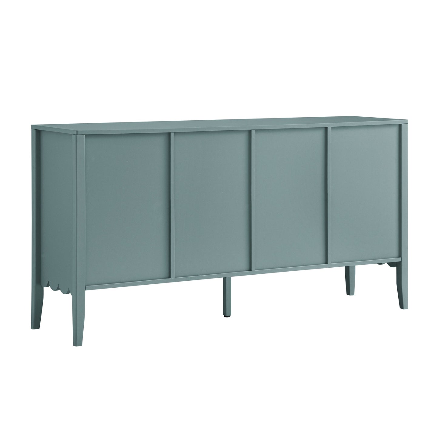 Henley Scalloped Edge 150cm Wide Sideboard, Blue Spruce