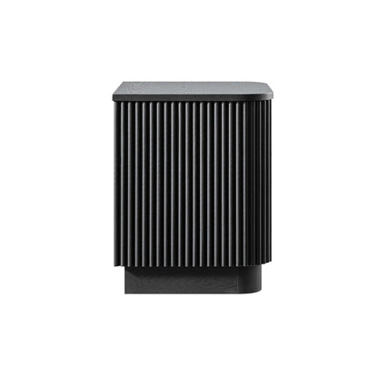 Maru 1-Drawer Bedside Table, Black