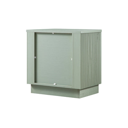 Maru 1-Drawer Bedside Table, Sage Green