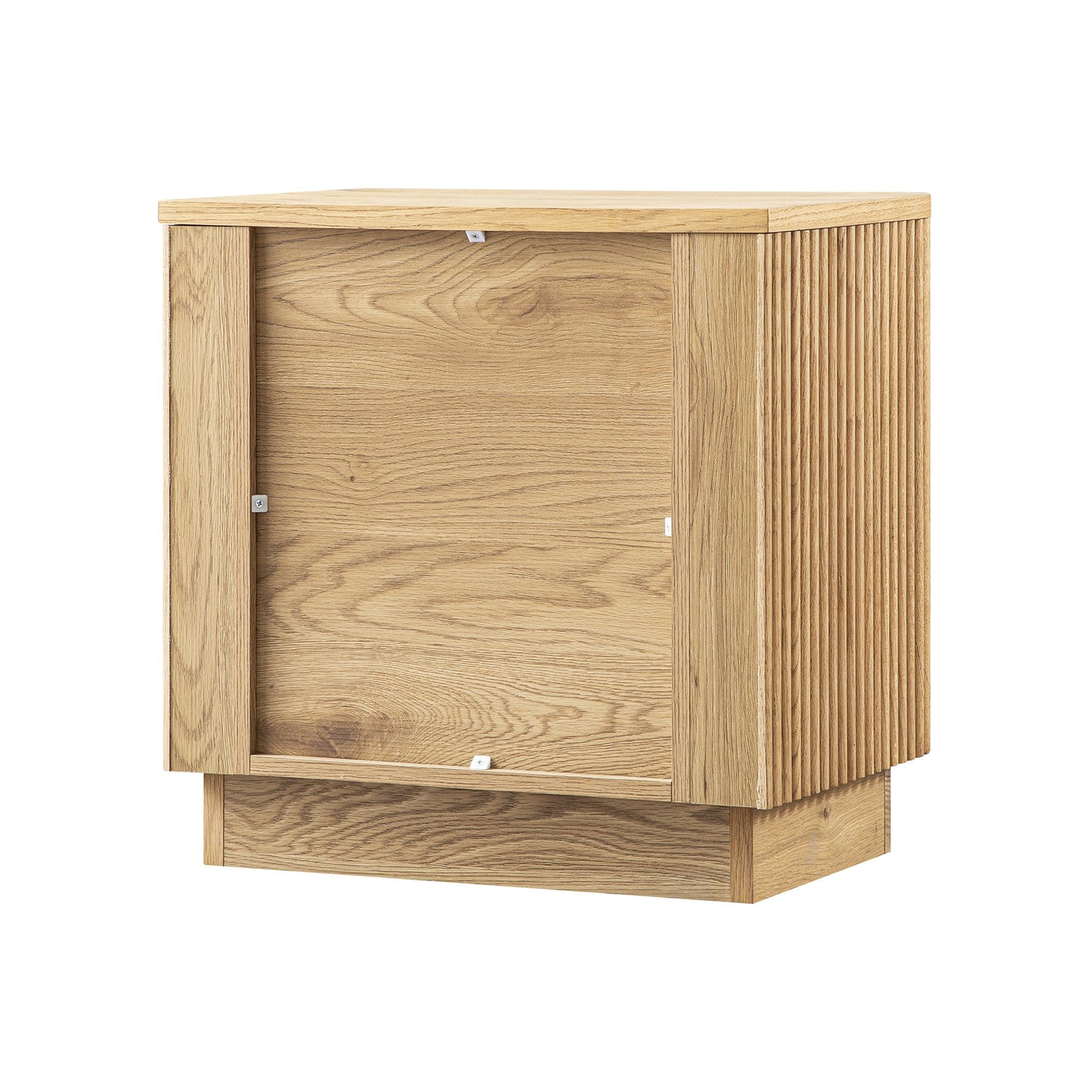 Maru 2-Drawer Bedside Table, Oak