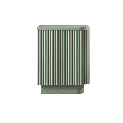 Maru 2-Drawer Bedside Table, Sage Green