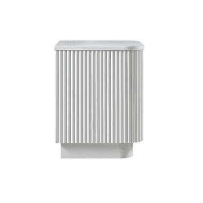 Maru 2-Drawer Bedside Table, Washed White