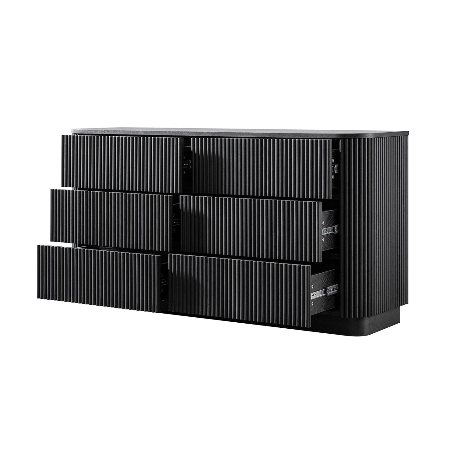 Maru Chest of 6 Drawers, Black