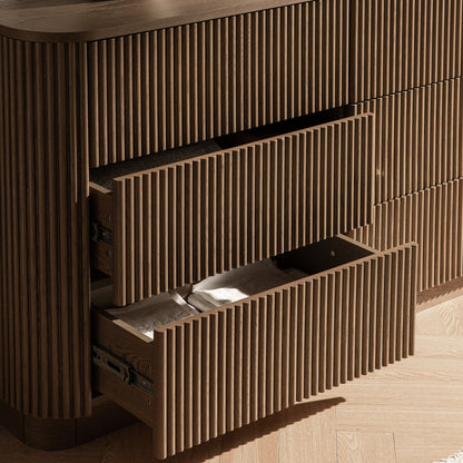 Maru Chest of 6 Drawers, Silver Oak