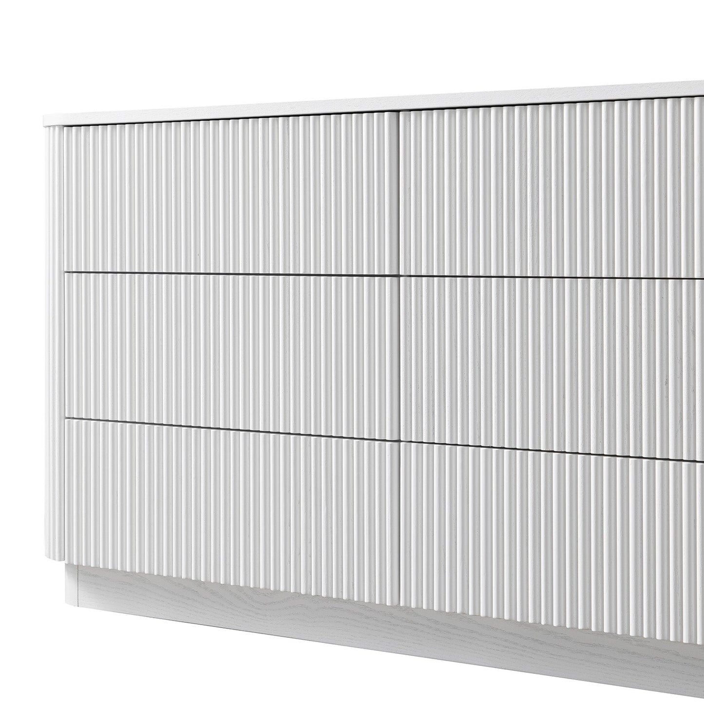 Maru Chest of 6 Drawers, Washed White