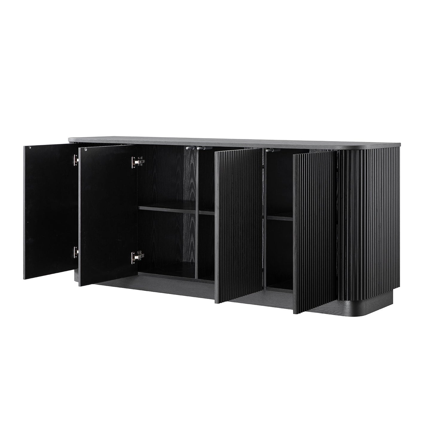 Maru Large 4-Door Sideboard, Black