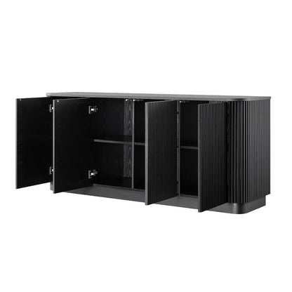 Maru Large 4-Door Sideboard, Black