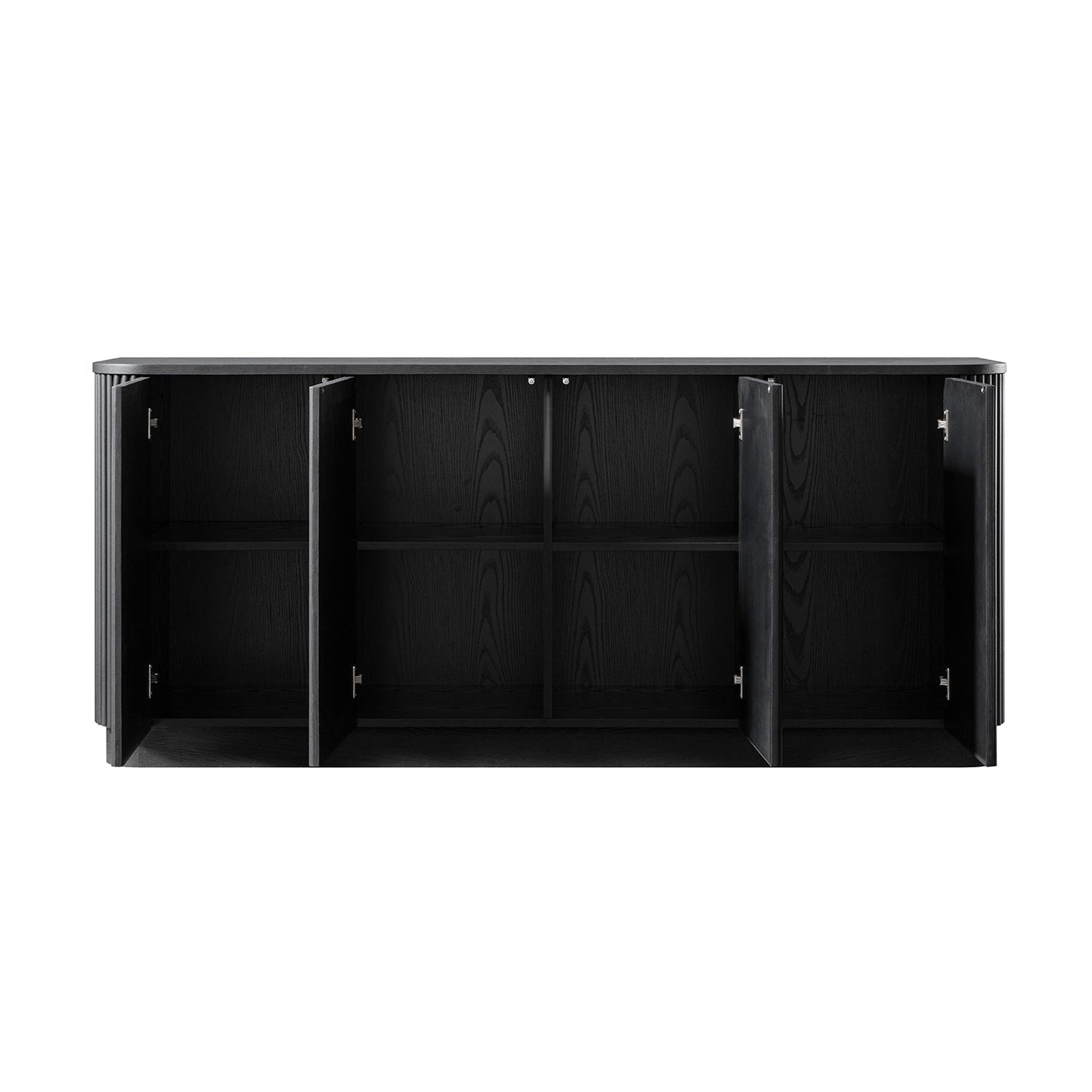 Maru Large 4-Door Sideboard, Black