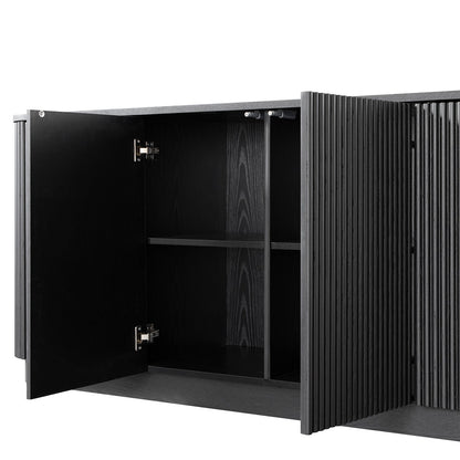 Maru Large 4-Door Sideboard, Black