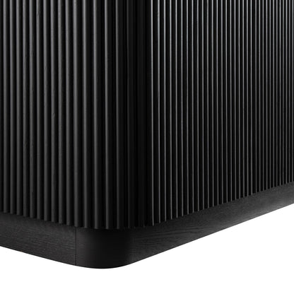 Maru Large 4-Door Sideboard, Black