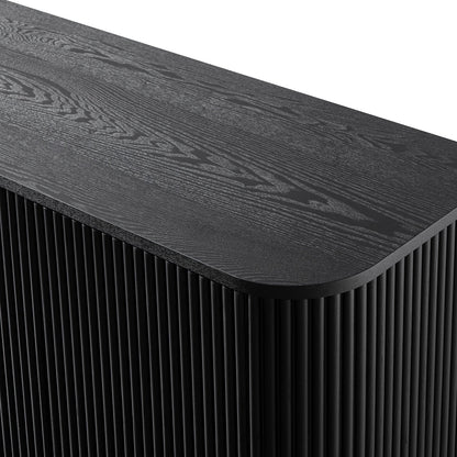 Maru Large 4-Door Sideboard, Black