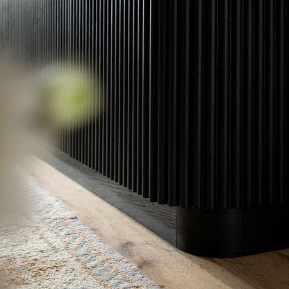 Maru Large 4-Door Sideboard, Black