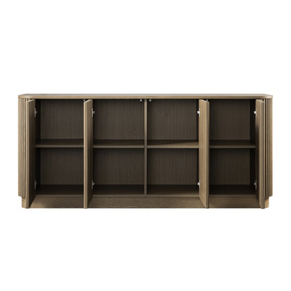 Maru Large 4-Door Sideboard, Silver Oak