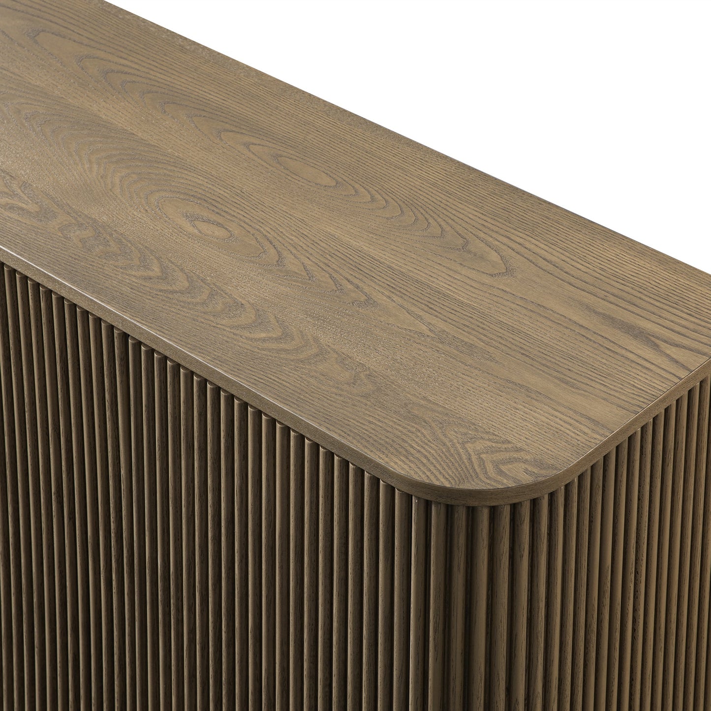 Maru Large 4-Door Sideboard, Silver Oak