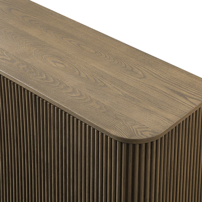 Maru Large 4-Door Sideboard, Silver Oak