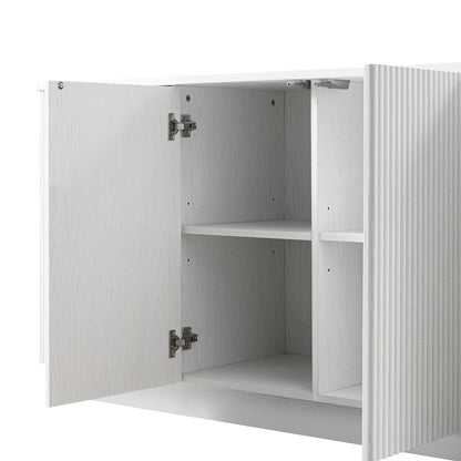 Maru Large 4-Door Sideboard, Washed White