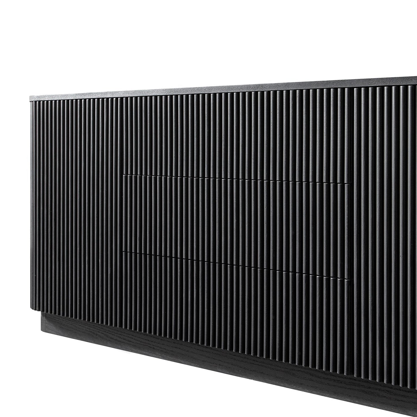 Maru Large 2-Door Sideboard with Drawers, Black