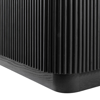 Maru Large 2-Door Sideboard with Drawers, Black