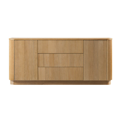 Maru Large 2-Door Sideboard with Drawers, Oak