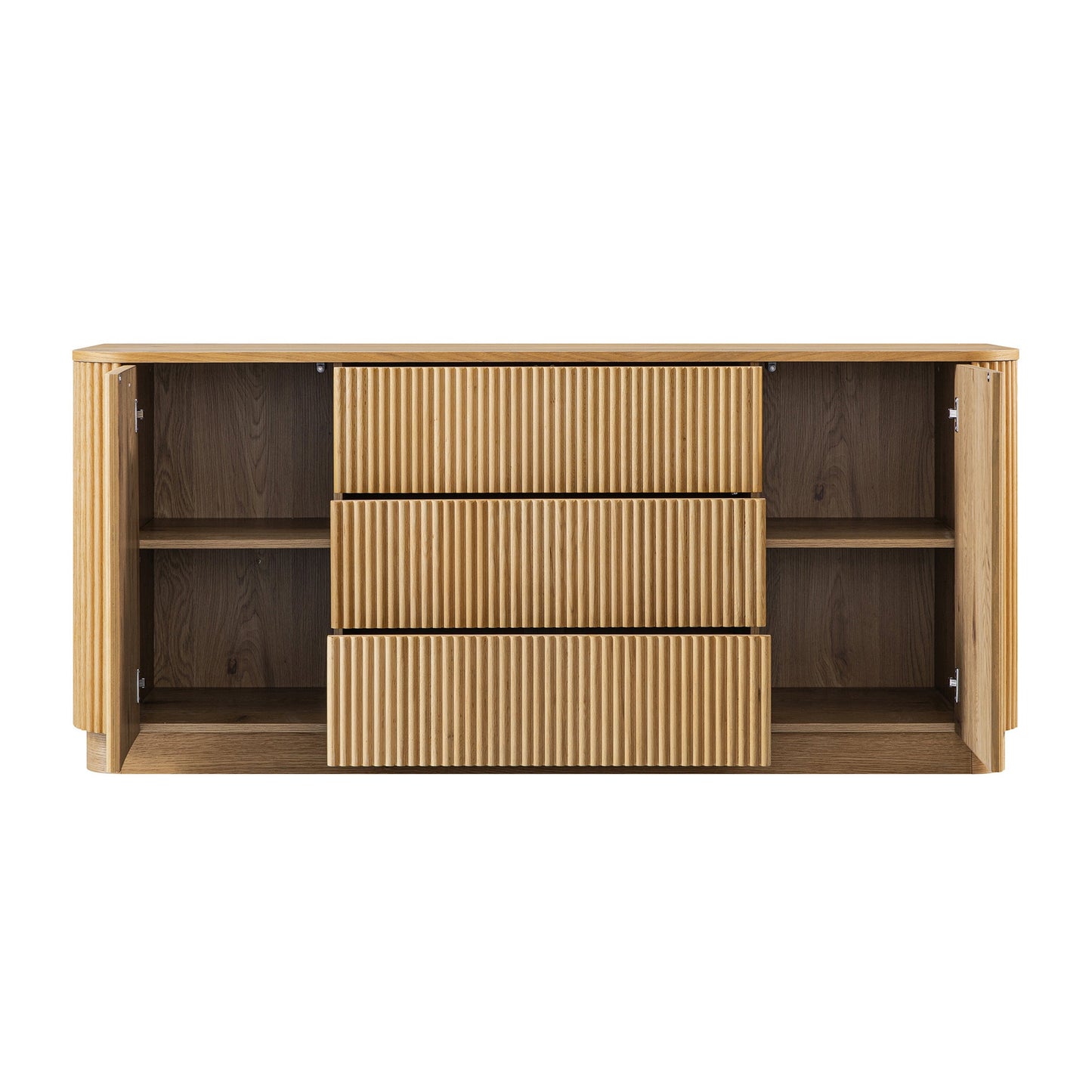 Maru Large 2-Door Sideboard with Drawers, Oak