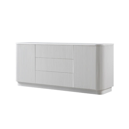 Maru Large 2-Door Sideboard with Drawers, Washed White
