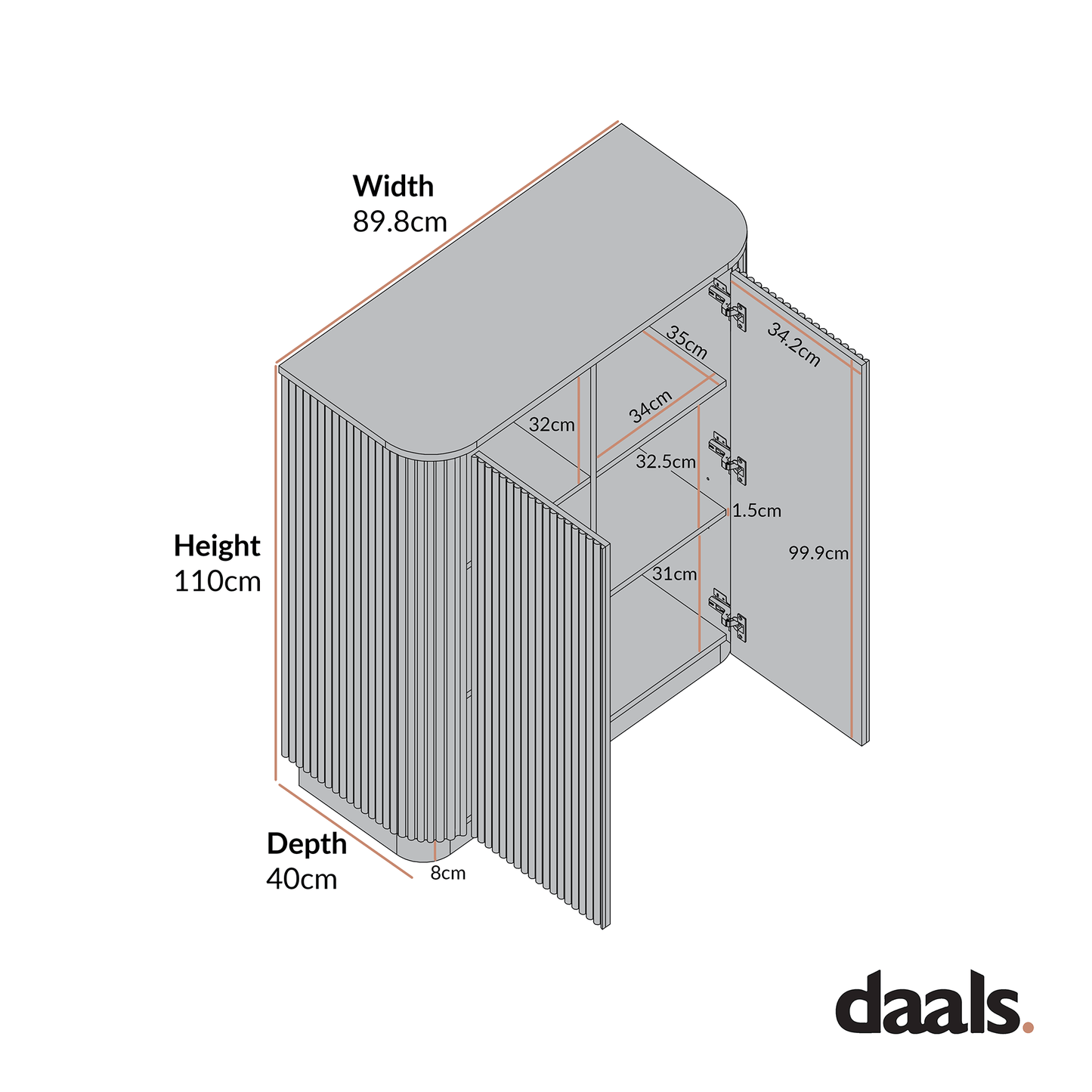 Maru Tall Cabinet, Black