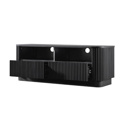 Maru 120cm TV Unit with Drawers, Black