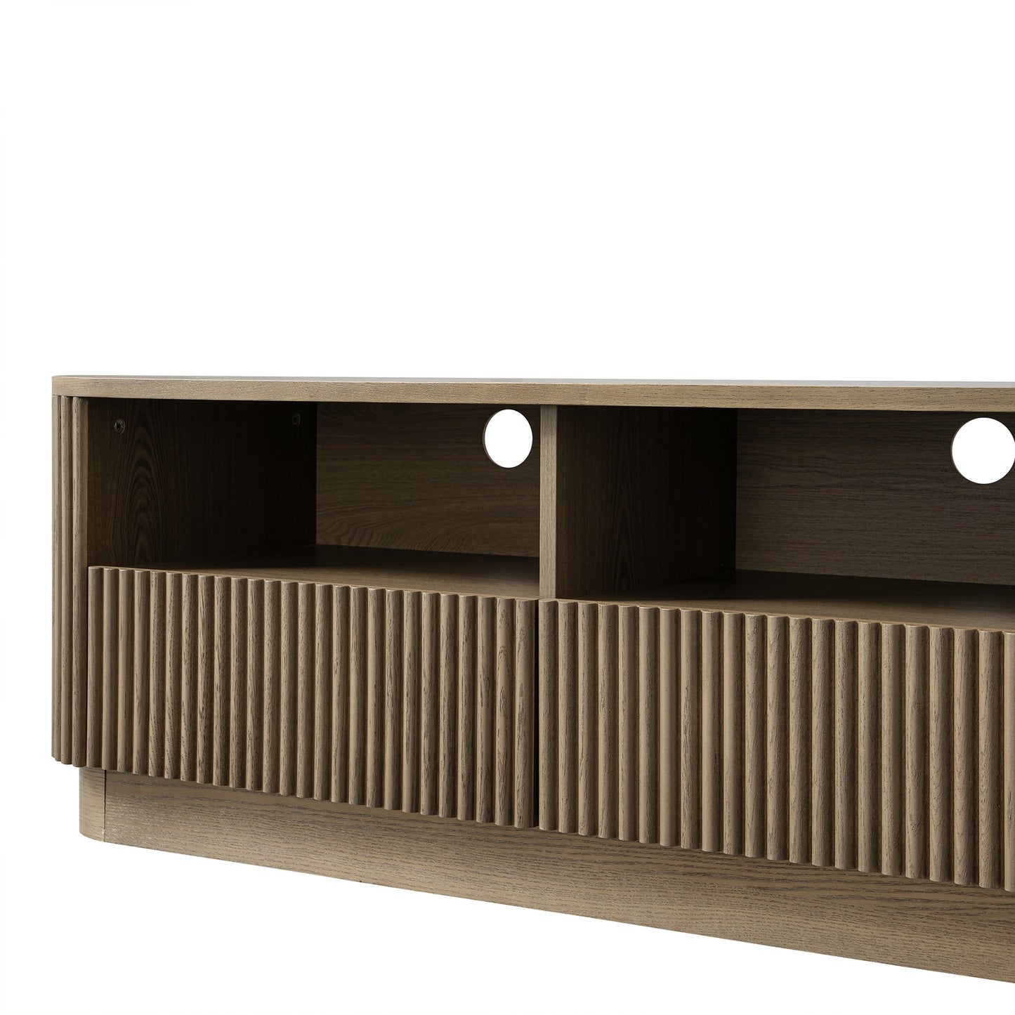 Maru 120cm TV Unit with Drawers, Silver Oak