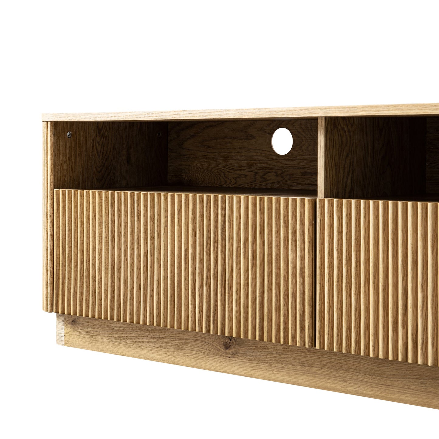 Maru 162cm TV Unit with Drawers, Oak