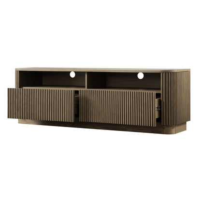 Maru 162cm TV Unit with Drawers, Silver Oak