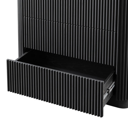 Maru Chest of 3 Drawers, Black