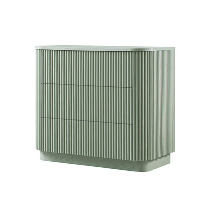 Maru Chest of 3 Drawers, Sage Green