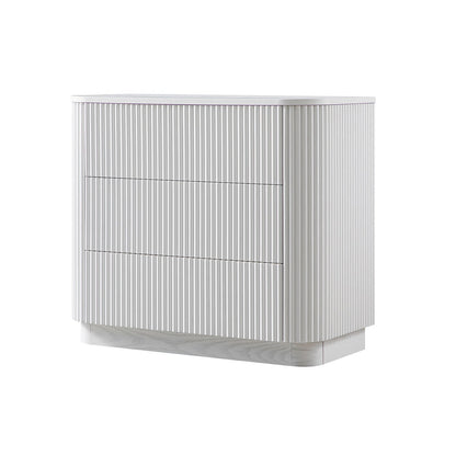 Maru Chest of 3 Drawers, Washed White