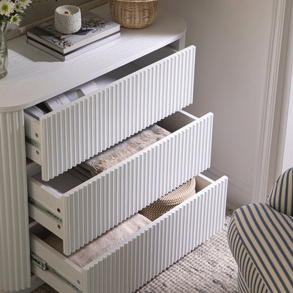 Maru Chest of 3 Drawers, Washed White