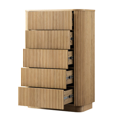 Maru Chest of 5 Drawers, Oak
