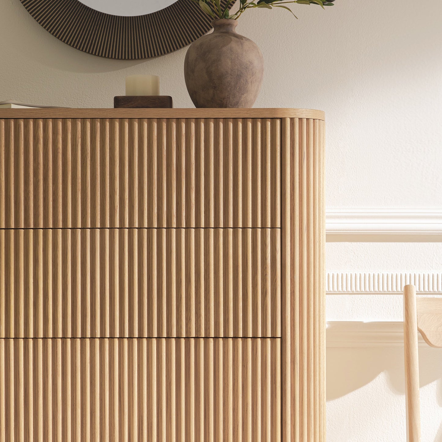 Maru Chest of 5 Drawers, Oak