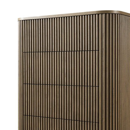 Maru Chest of 5 Drawers, Silver Oak