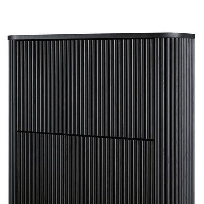 Maru 3-Door Shoe Storage Cabinet, Black