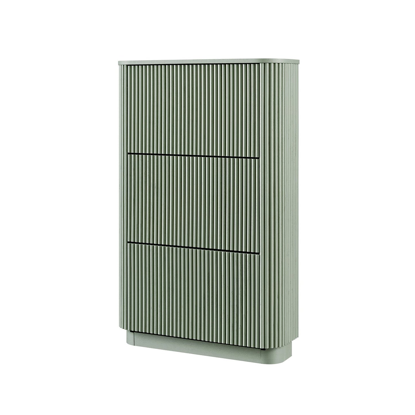 Maru 3-Door Shoe Storage Cabinet, Sage Green