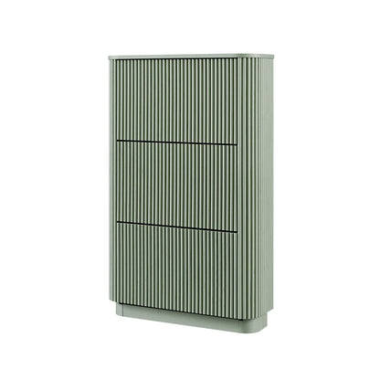 Maru 3-Door Shoe Storage Cabinet, Sage Green