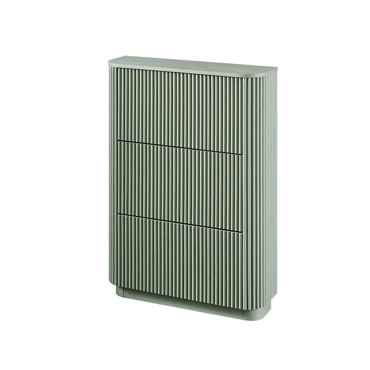 Maru 3-Door Shoe Storage Cabinet, Sage Green